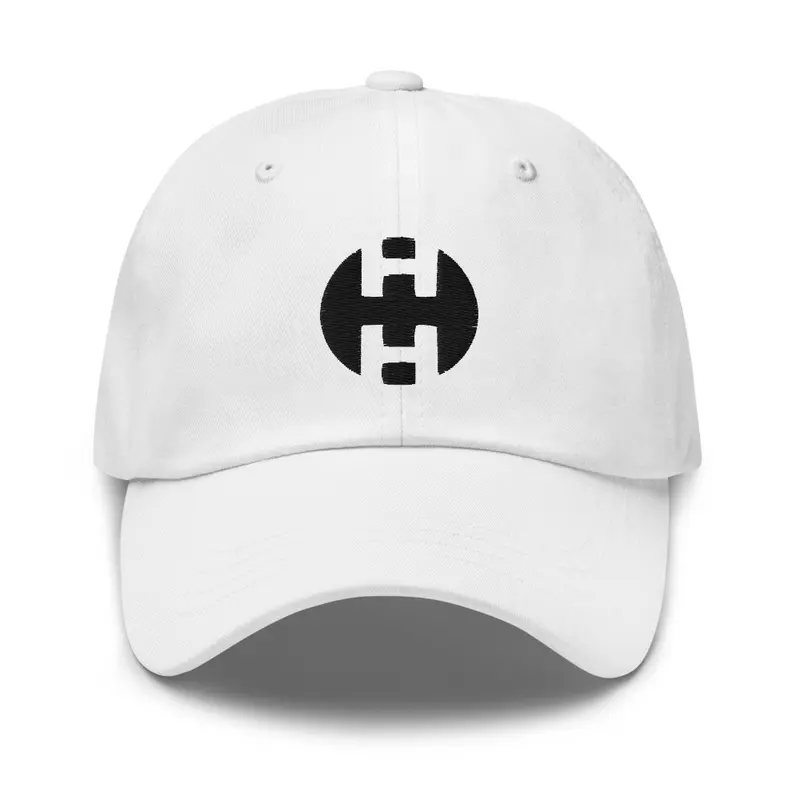 HH White Dad Hat - Black Logo