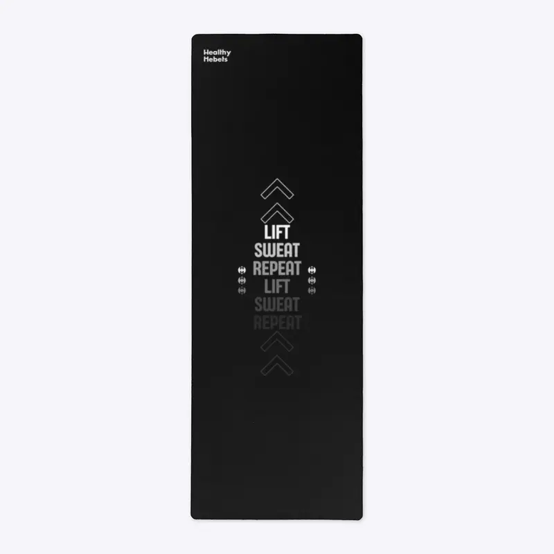 Black Yoga Mat - Lift Sweat Repeat